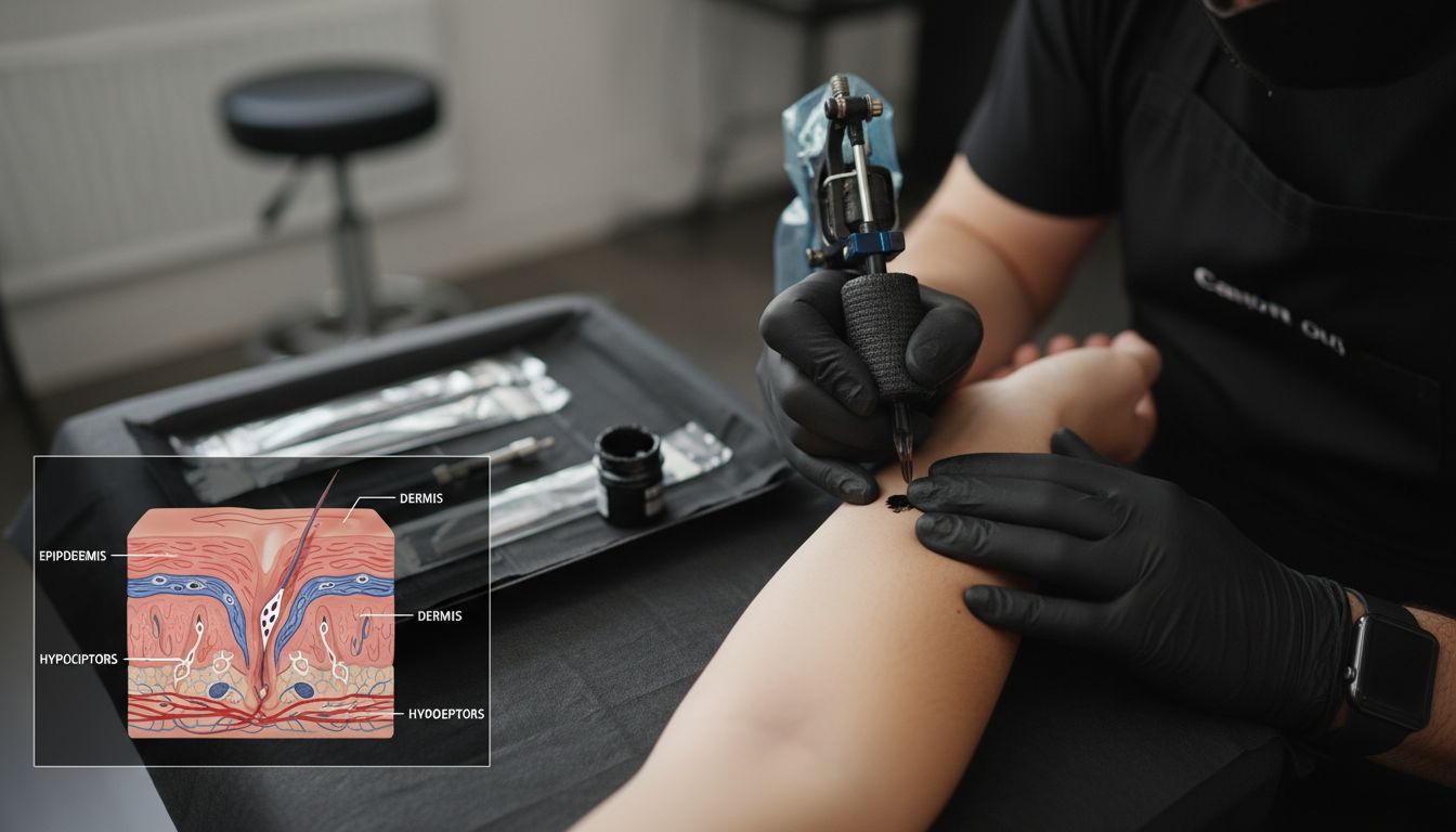 татуиране процес кожа