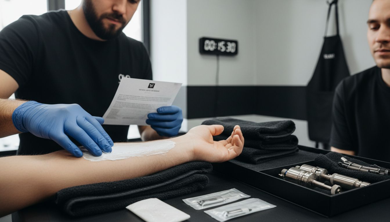 numbing cream application