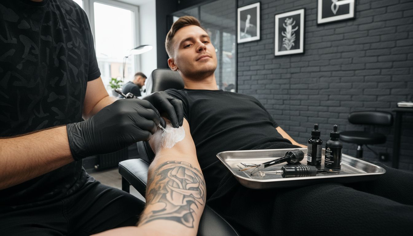 aplikacja kremu znieczulającego