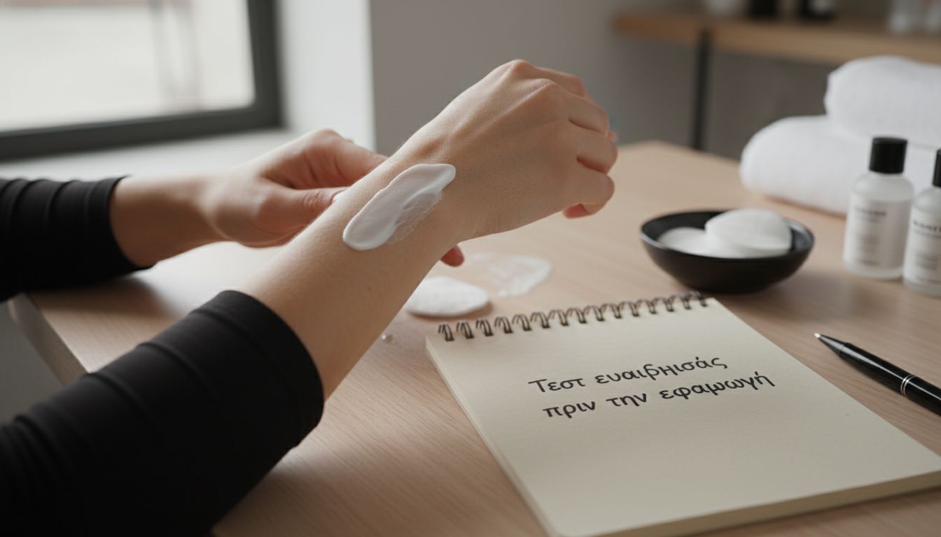 εφαρμογή αναισθητικής κρέμας