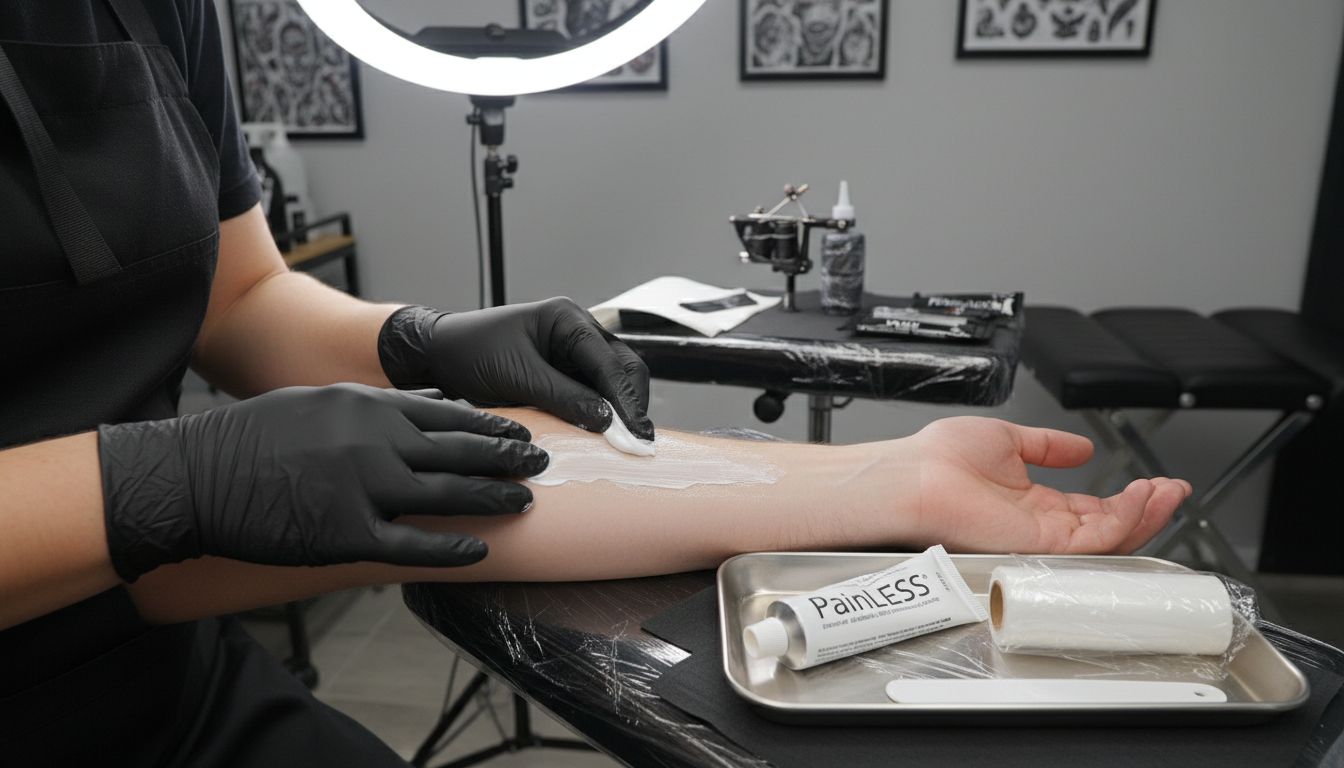 application crème anesthésique