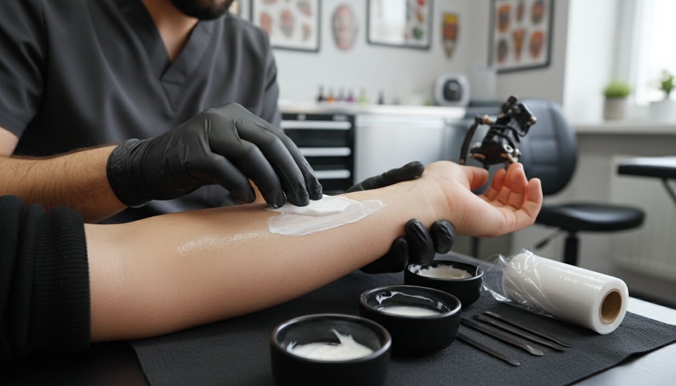 application crème anesthésiante tatouage