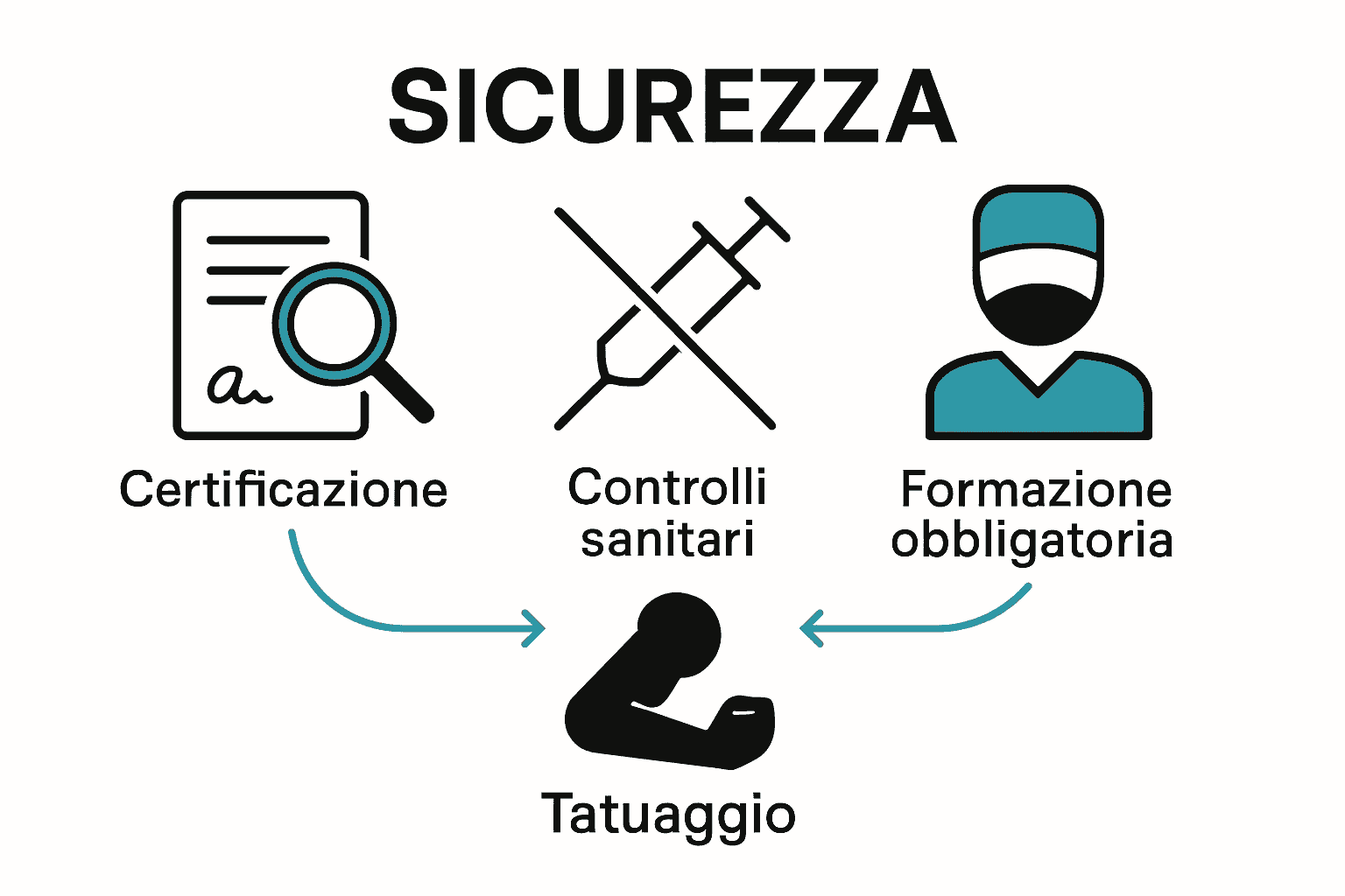 Infografica certificazione e sicurezza anestetici tattoo 2025