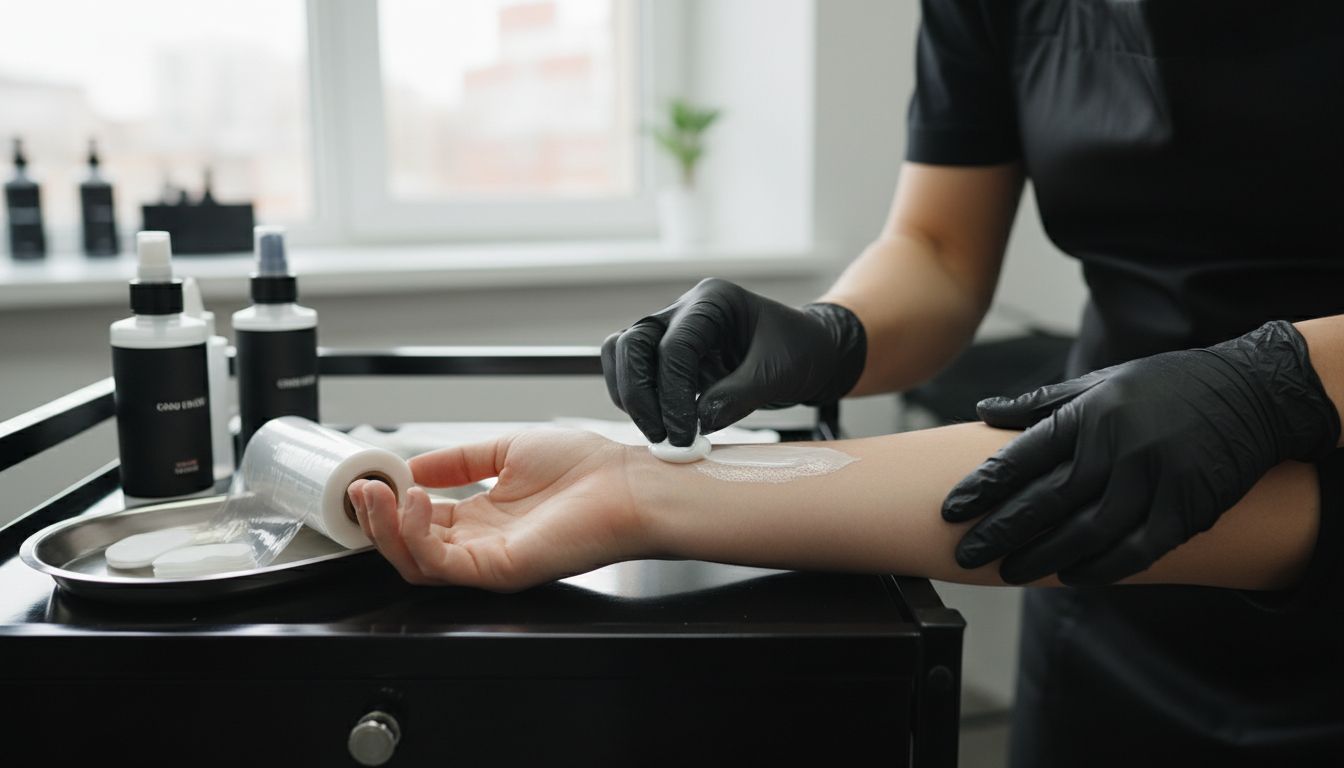 application crème anesthésiante tatouage