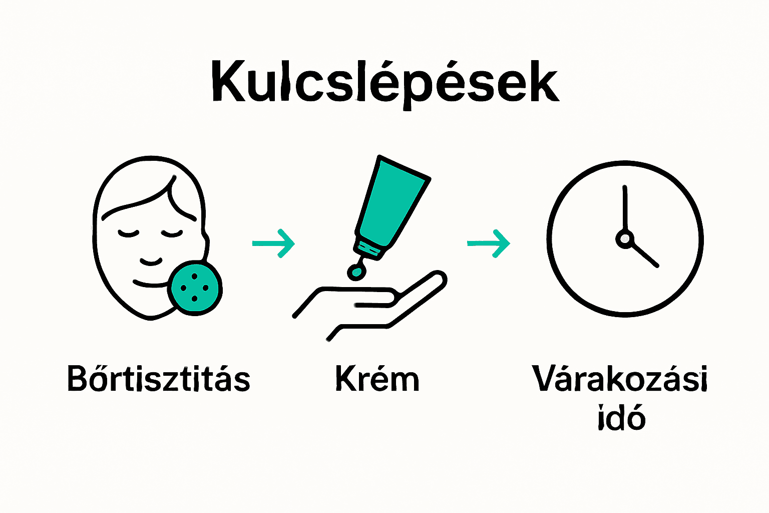 Érzéstelenítés lépései tetoválás előtt ikonokkal