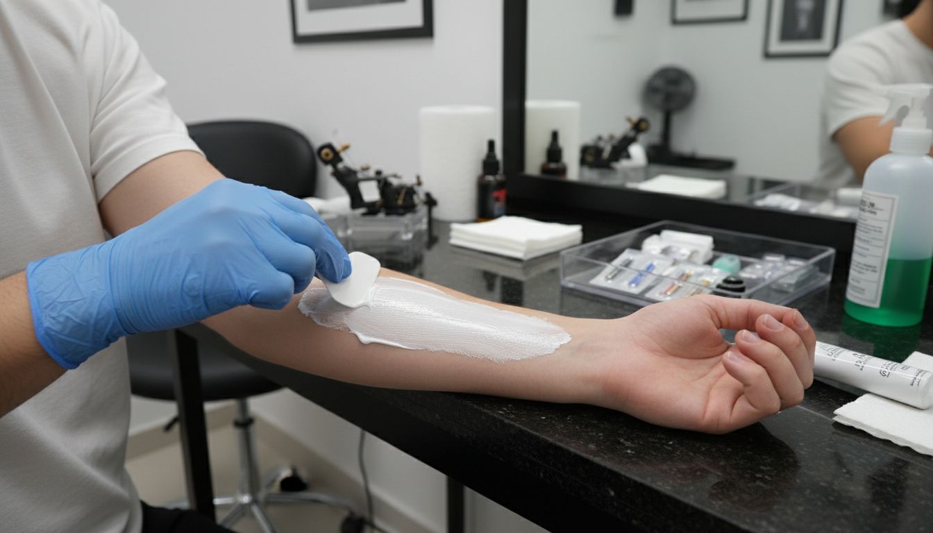 εφαρμογή αναισθητικής κρέμας