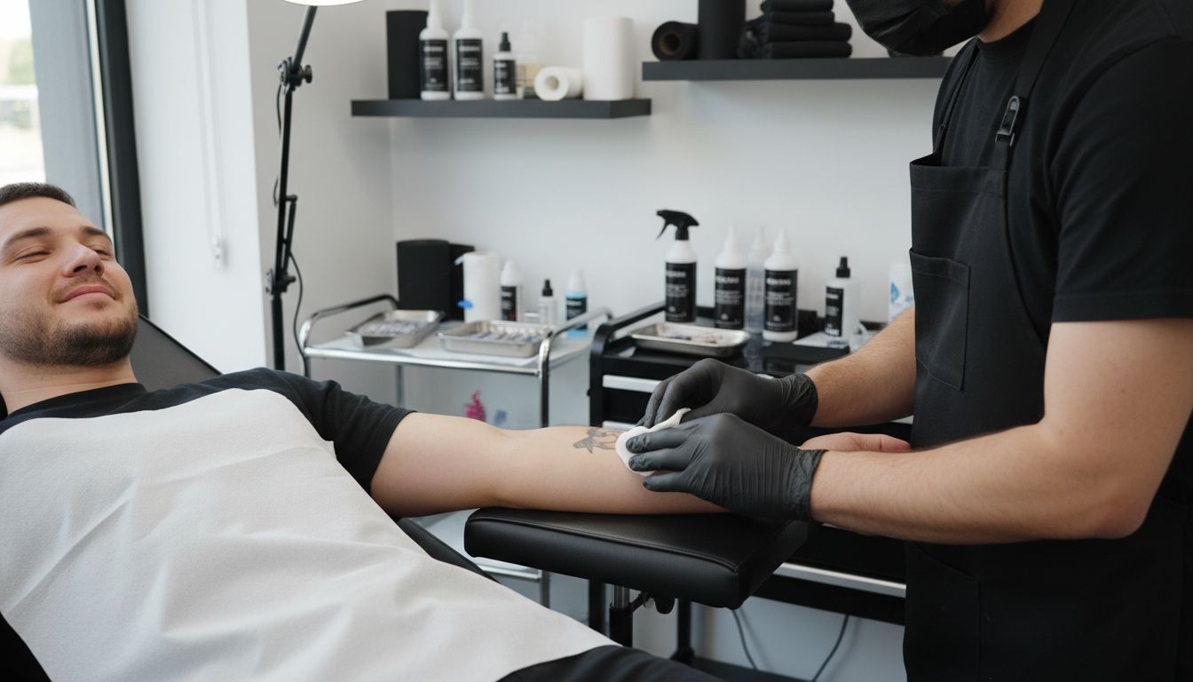 préparation peau tatouage