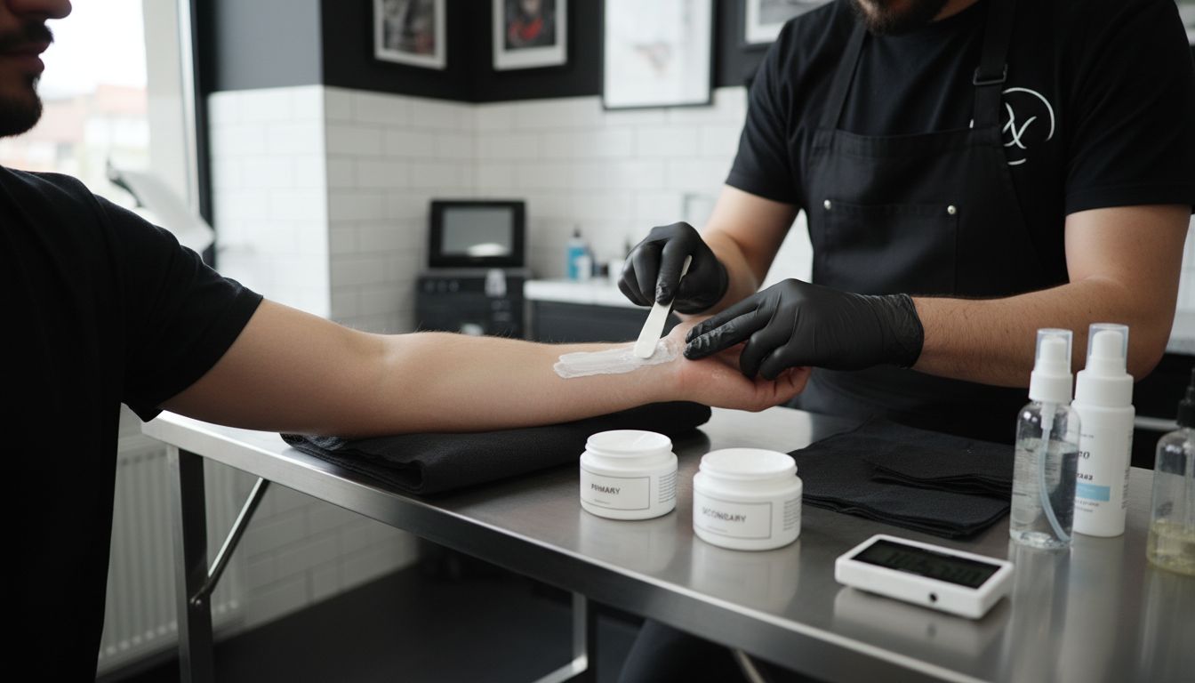 applicazione crema anestetica