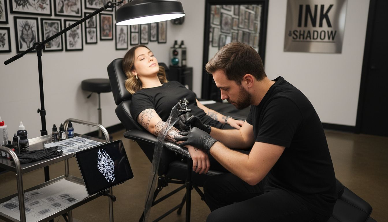 tattoo artist technique