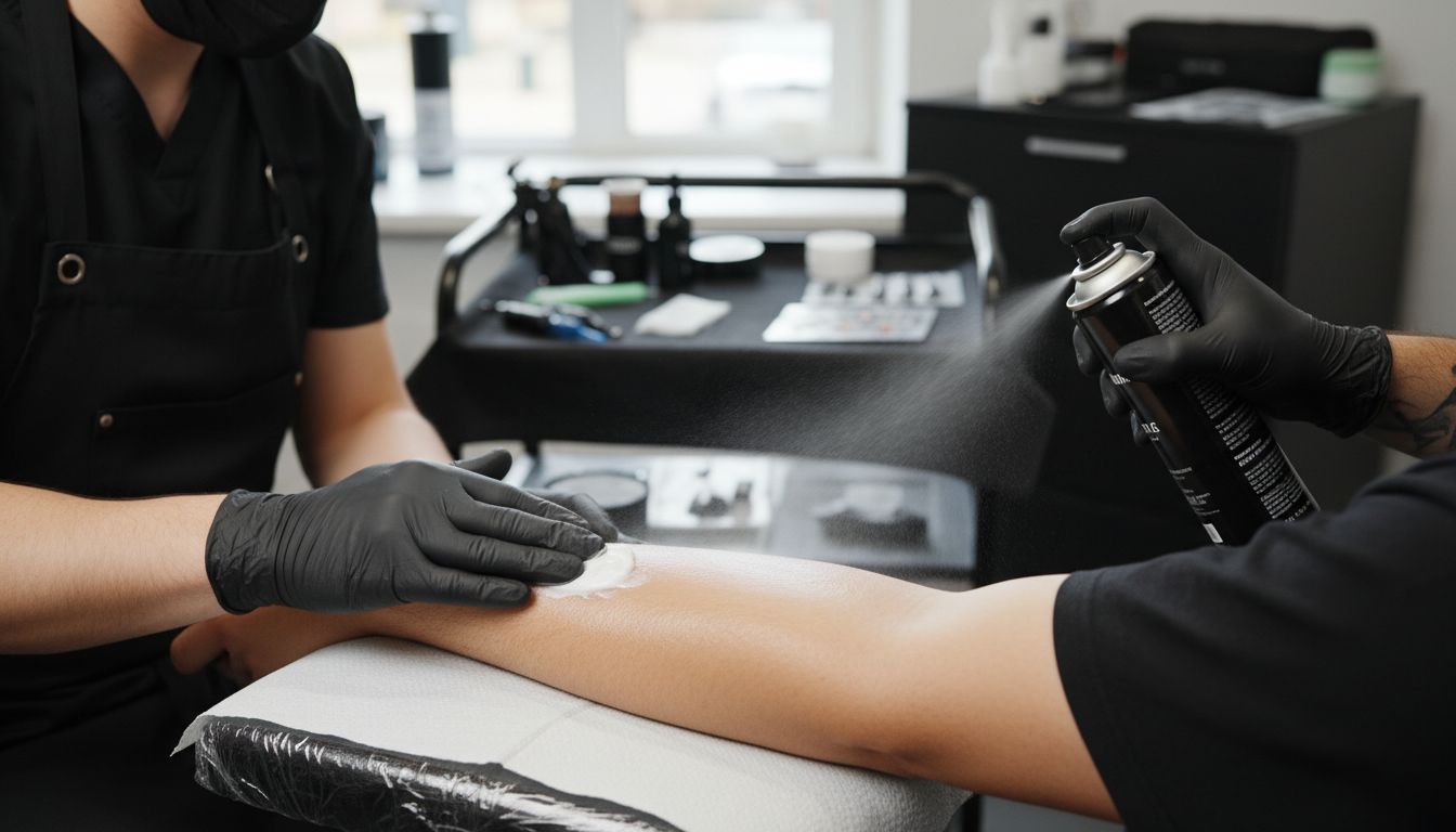 anesthetic cream application