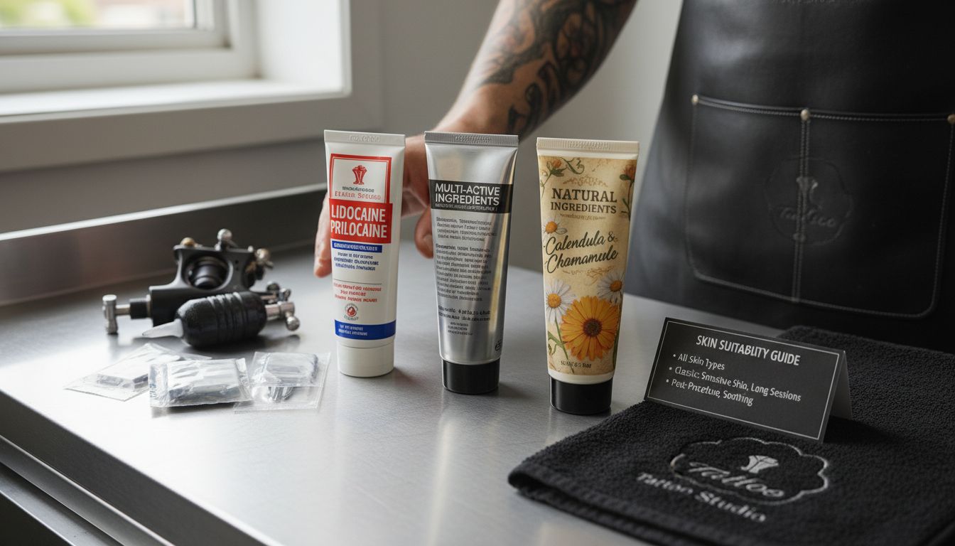 tattoo anesthetic types comparison