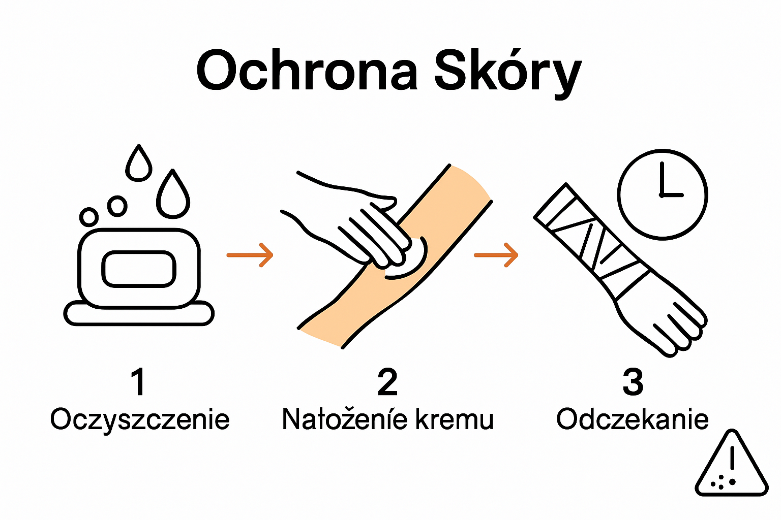 Infographic steps for numbing cream application