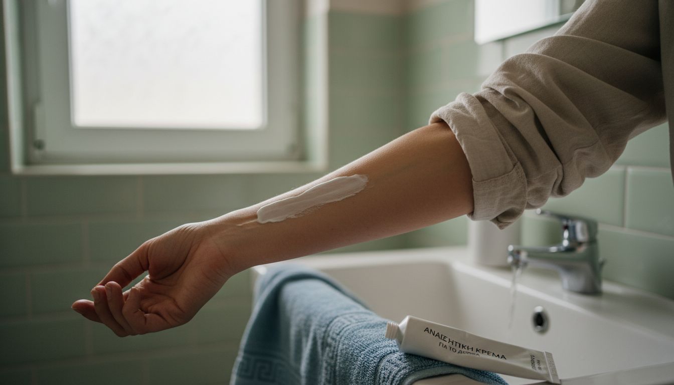 Η χρήση αναισθητικής κρέμας πριν το τατουάζ