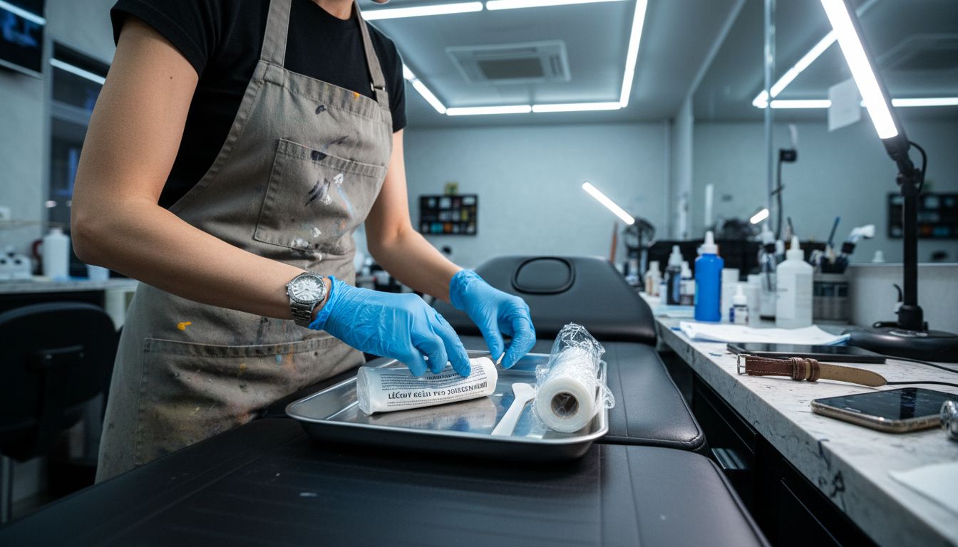 Jak probíhá příprava na znecitlivění před tetováním v tetovacím studiu