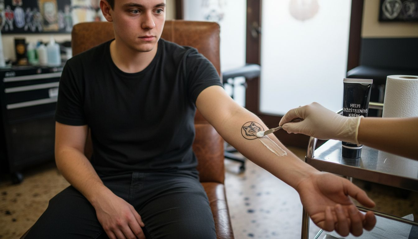 Tetoválás előtt érzéstelenítő krém használata
