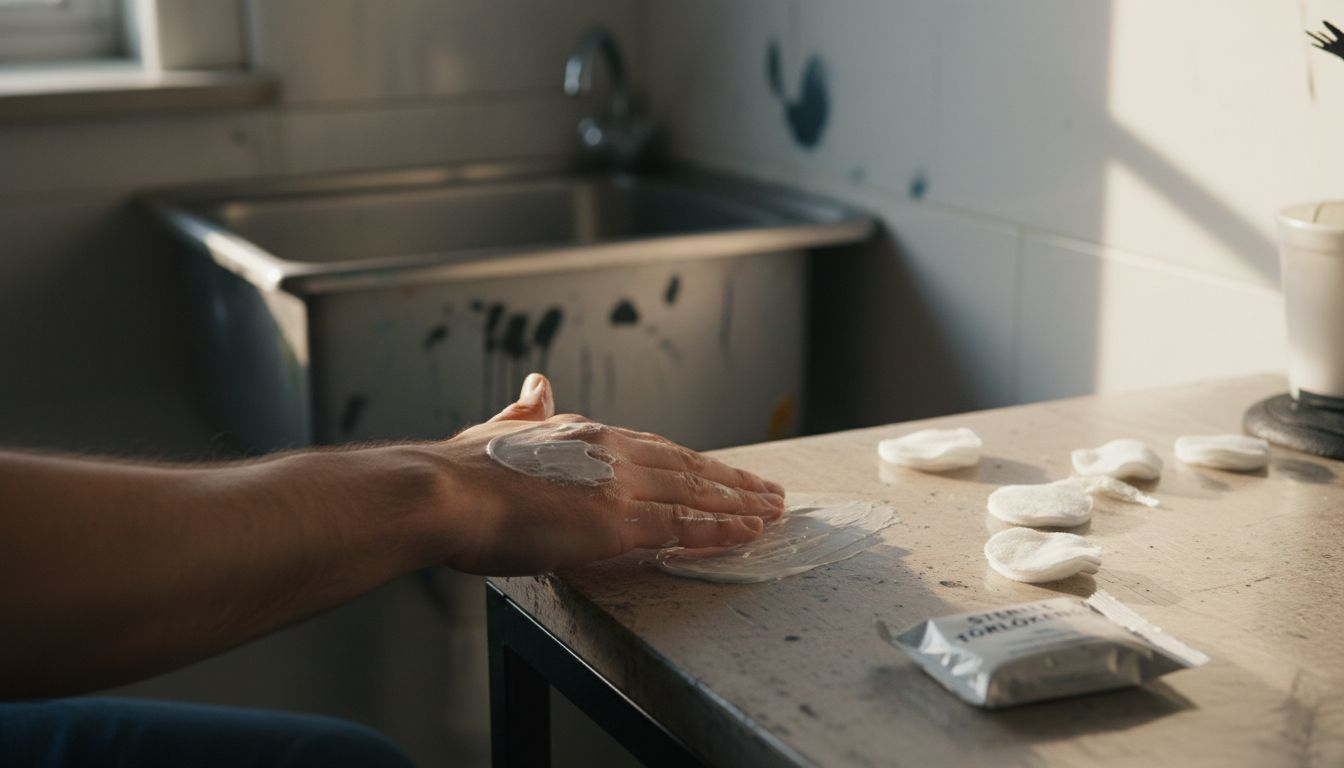 Kéz tetoválása előtt alkalmazandó krém