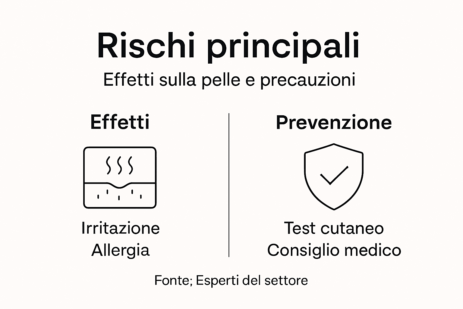 Infografica: quali sono i principali rischi legati all’uso della crema anestetica