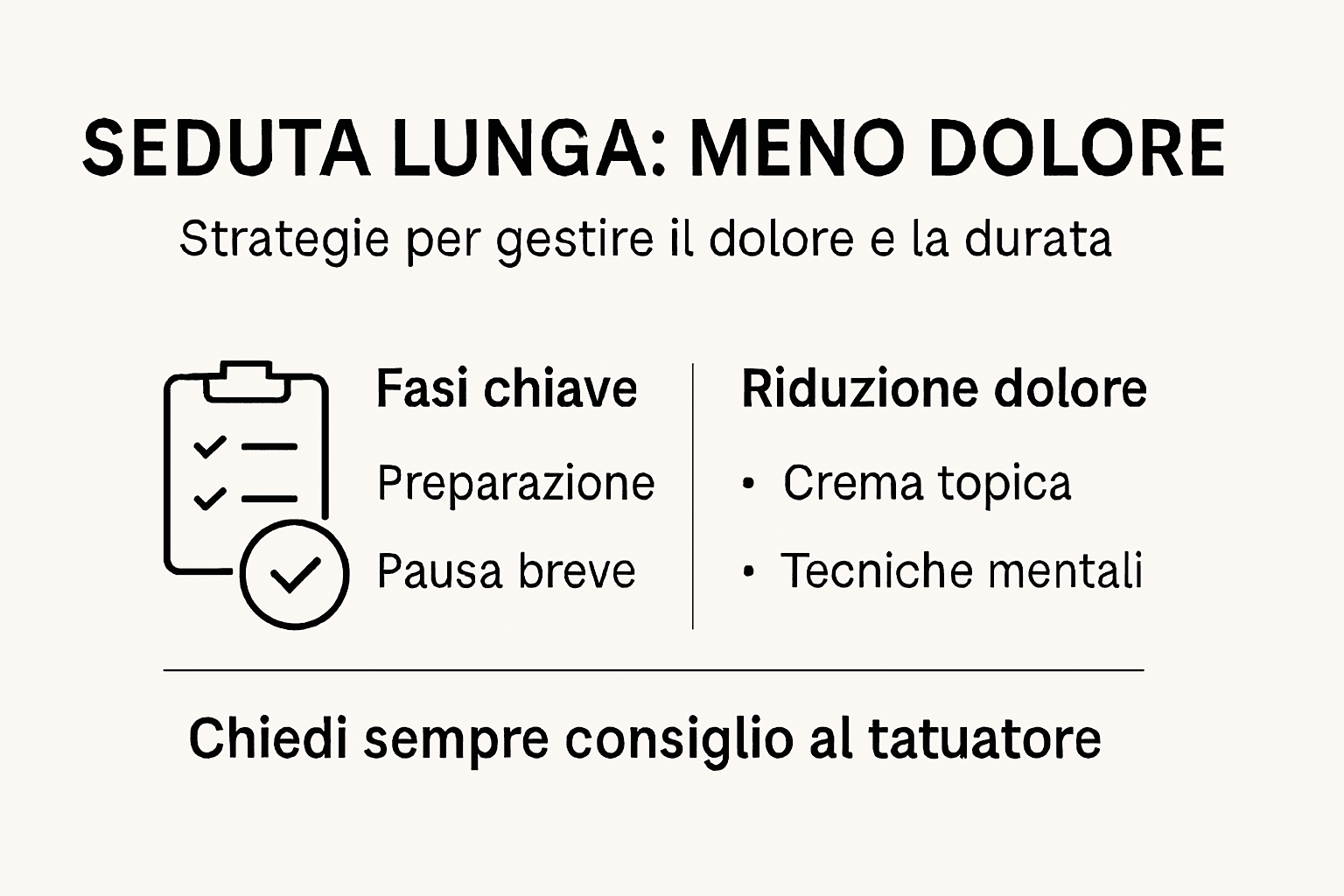 Guida visiva ai migliori consigli per affrontare e alleviare il dolore durante un tatuaggio