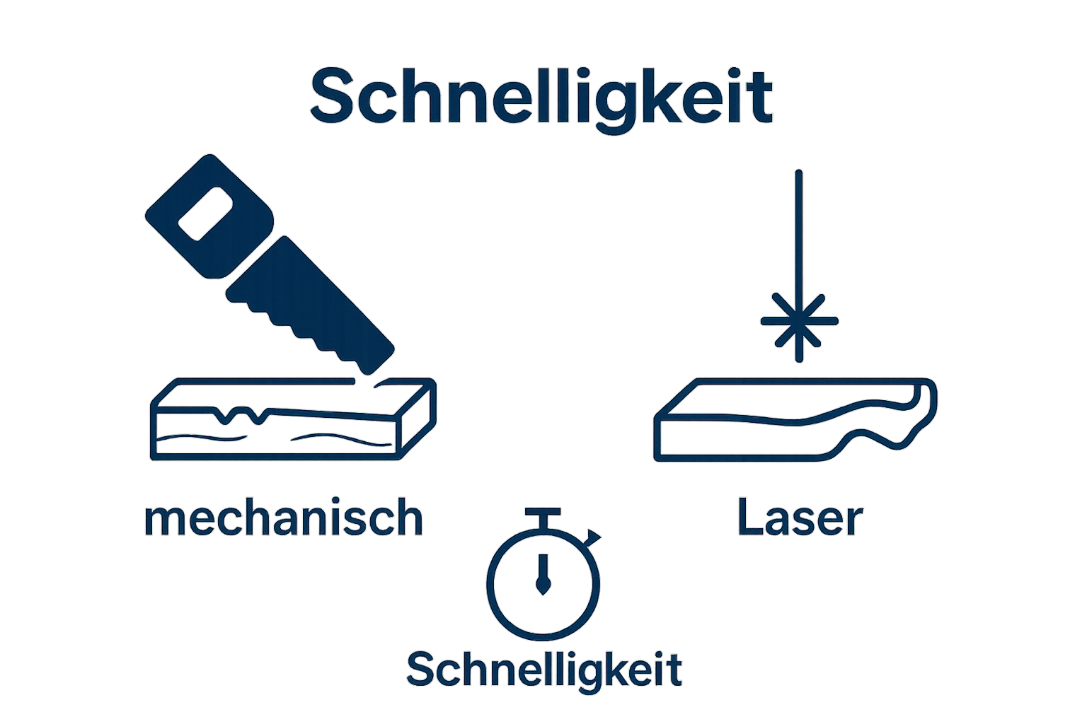 Vergleich Präzision und Schnittqualität: Laser vs. mechanisch