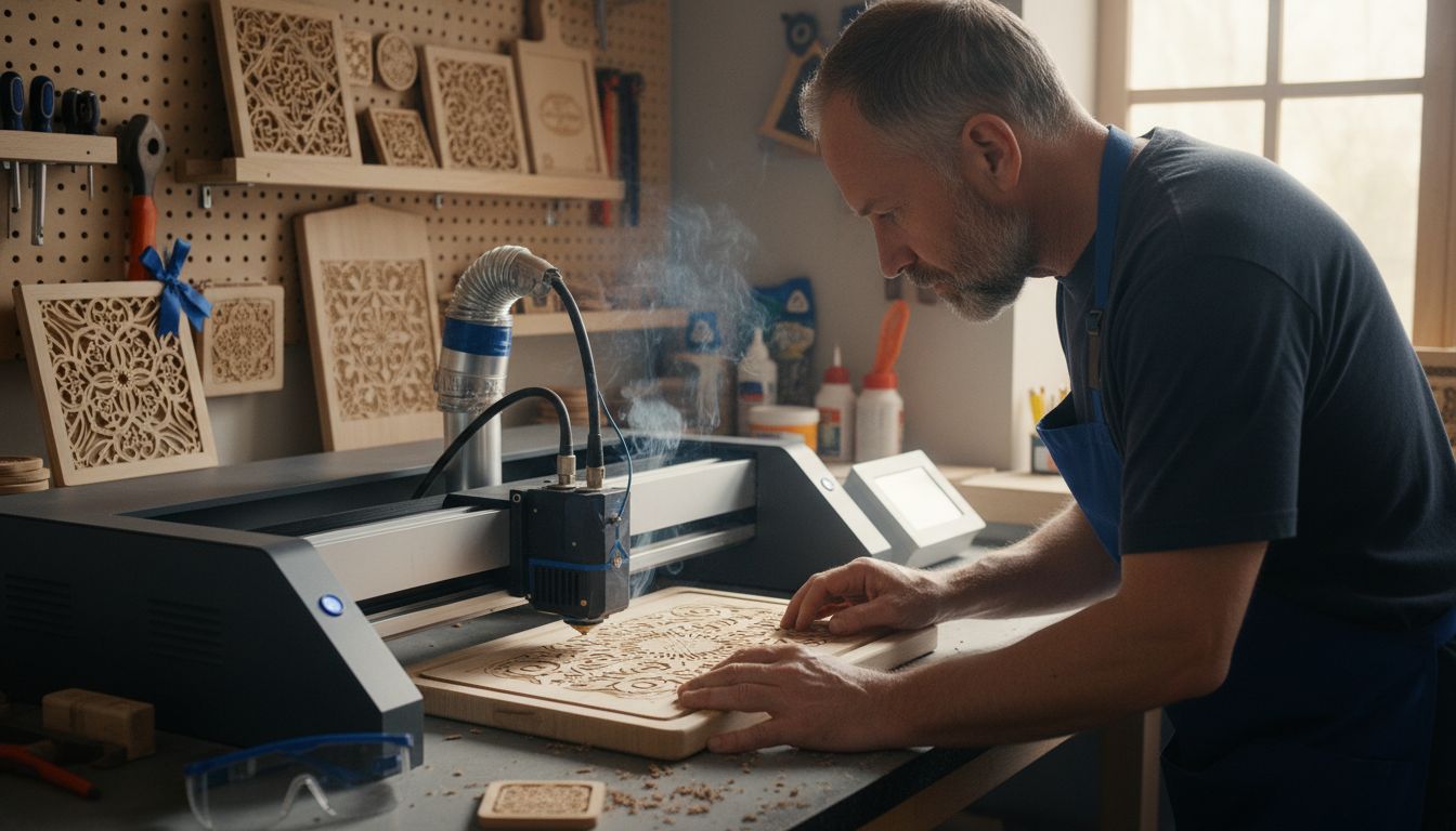 Lasergravur Holz Handwerk