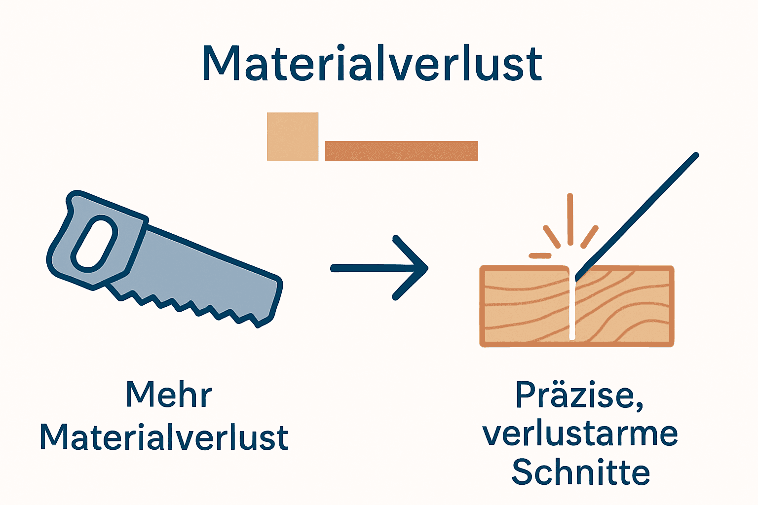 Vergleichsmatrix Laser versus traditionelle Holzbearbeitung