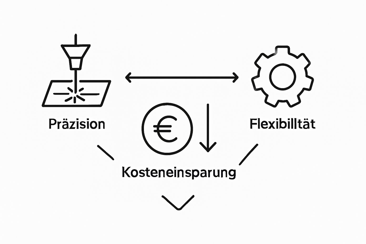 Infographic laser precision cost flexibility