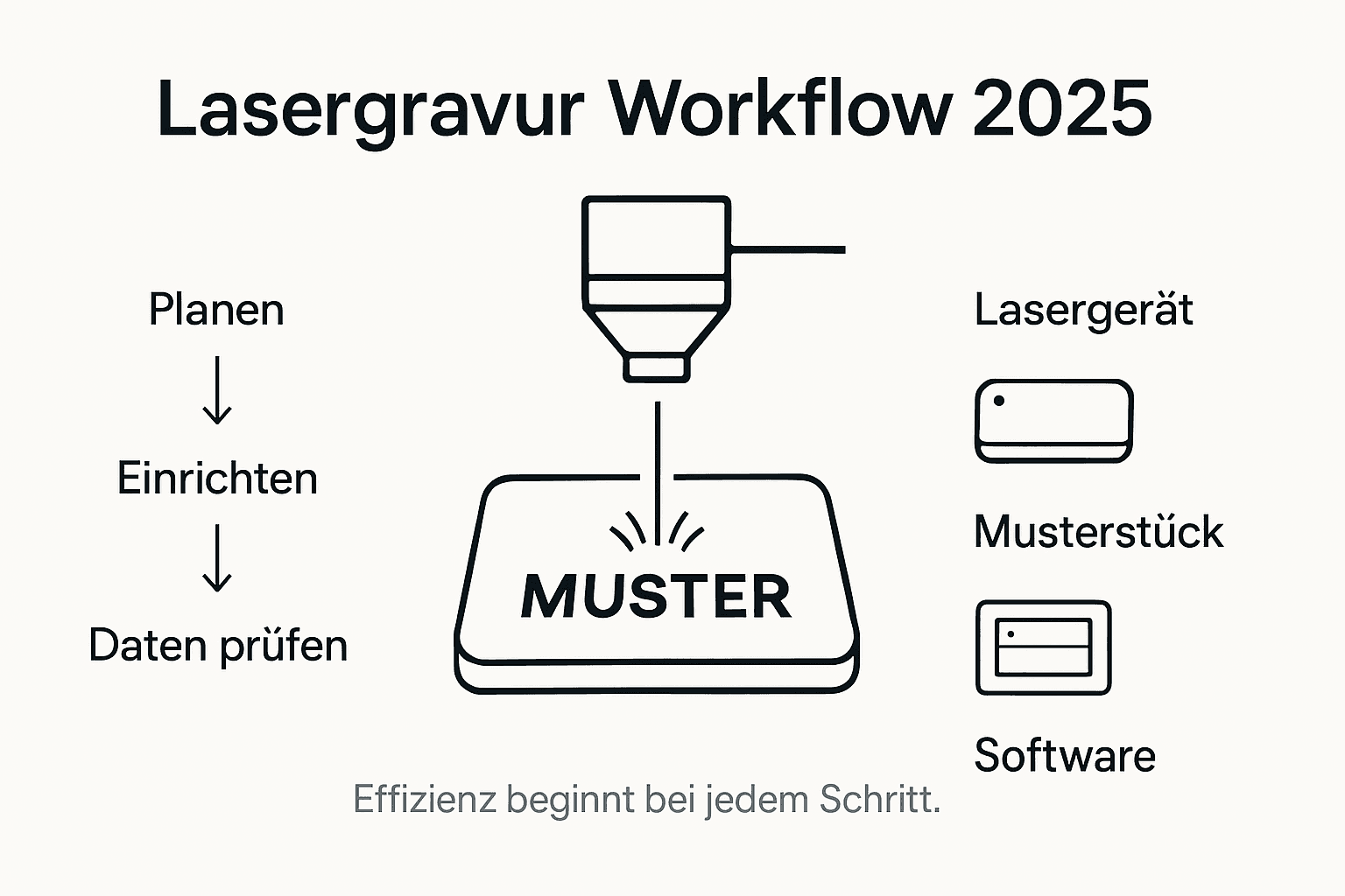 Übersicht: Der Ablauf der Lasergravur – Schritte und benötigte Werkzeuge im Überblick