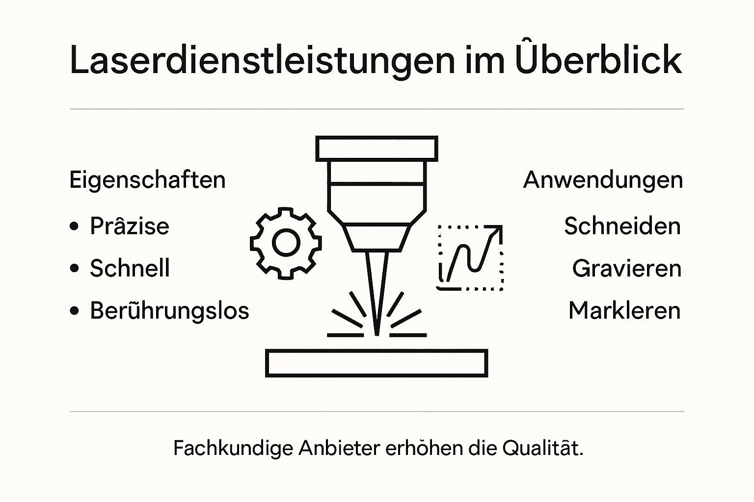Übersicht: Laserdienstleistungen – Eigenschaften und Einsatzbereiche