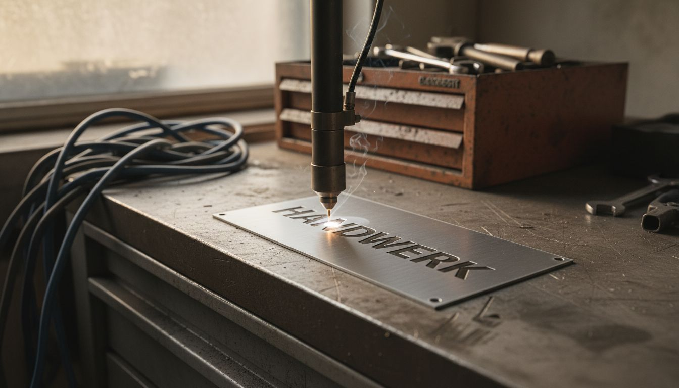 Präzise Lasergravur auf Metallschildern – für gestochen scharfe Ergebnisse