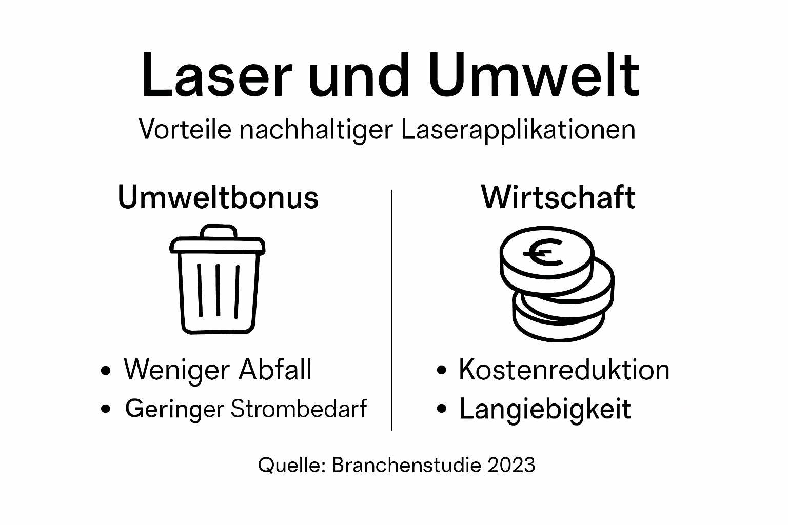 Übersicht: Nachhaltige Laseranwendungen im Spannungsfeld von Umwelt und Wirtschaft
