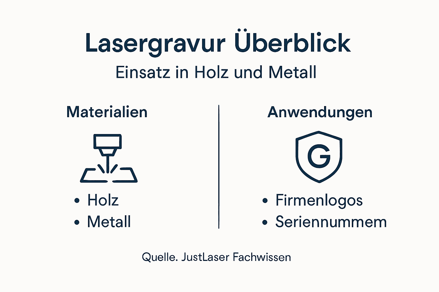 Übersicht: Materialien und Einsatzmöglichkeiten der Lasergravur