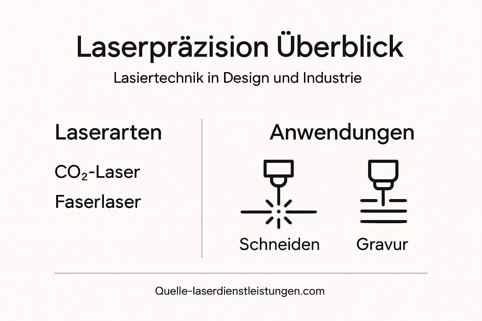 Übersicht: Präzision und Einsatzbereiche der Lasertechnologie