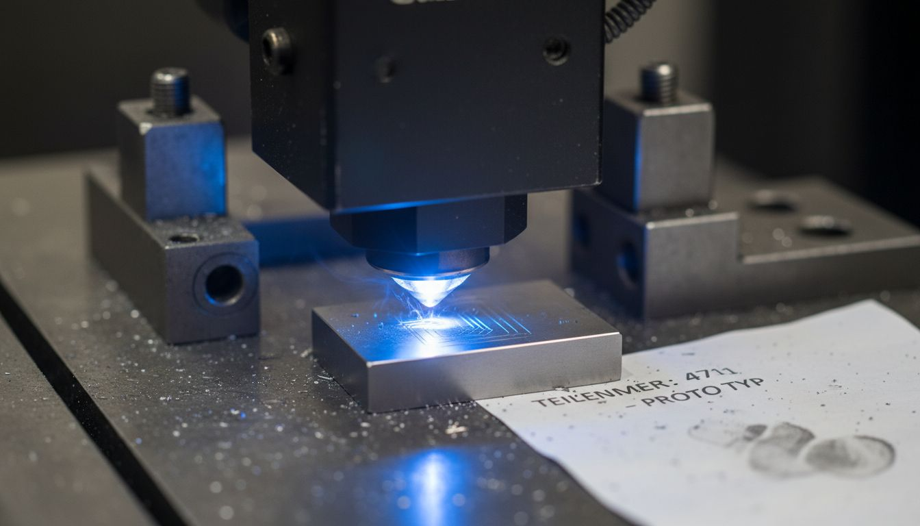 Mit Lasertechnik lassen sich selbst feinste Konturen präzise in Metall einarbeiten.