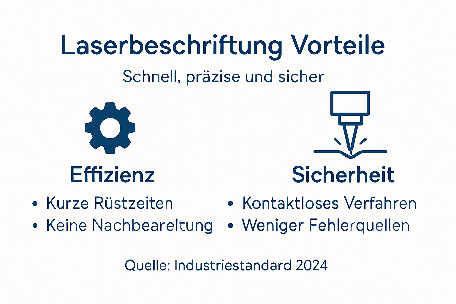 Übersichtsgrafik mit den wichtigsten Vorteilen in Sachen Effizienz und Sicherheit