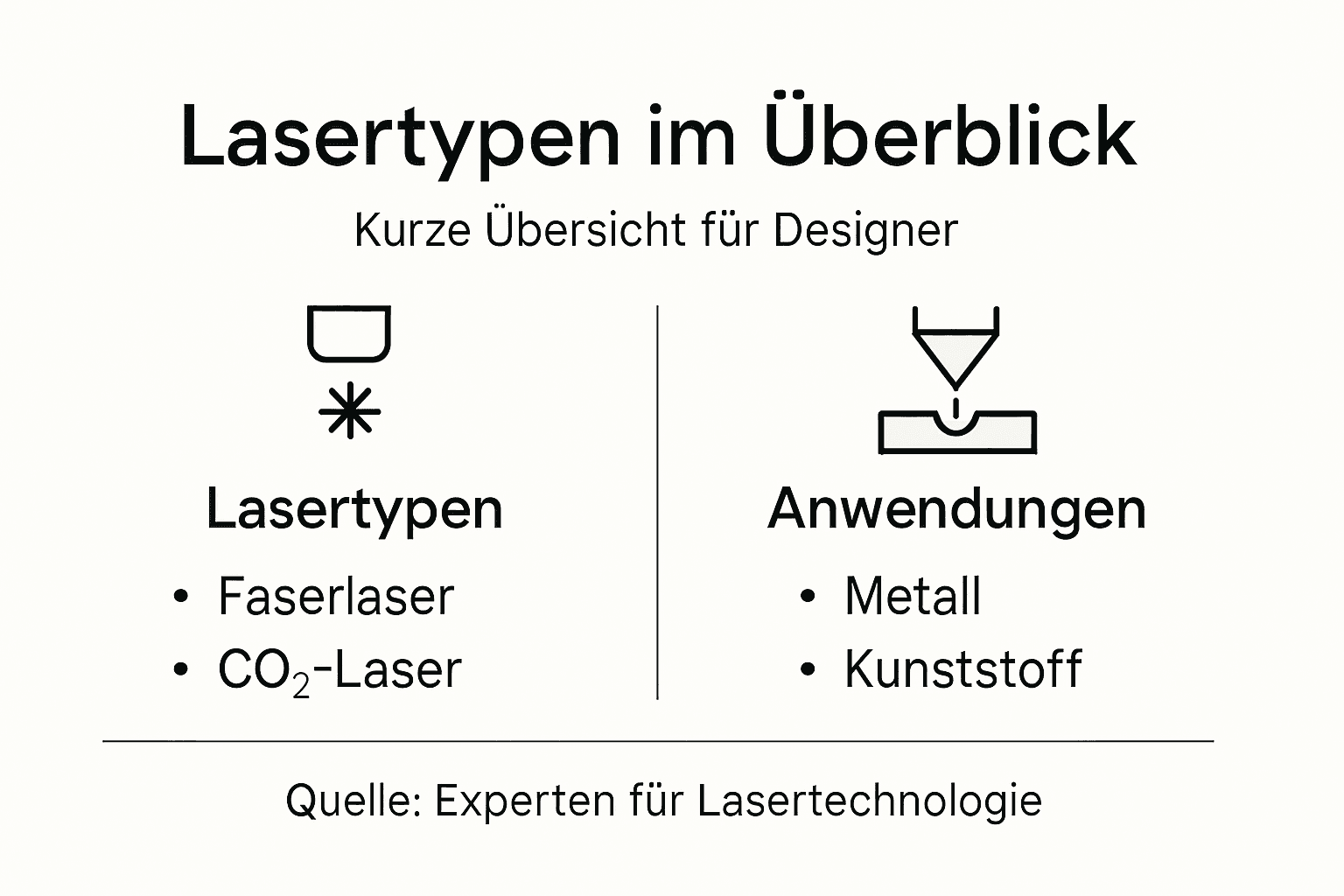 Übersicht: Verschiedene Lasertypen und ihre Einsatzgebiete auf einen Blick