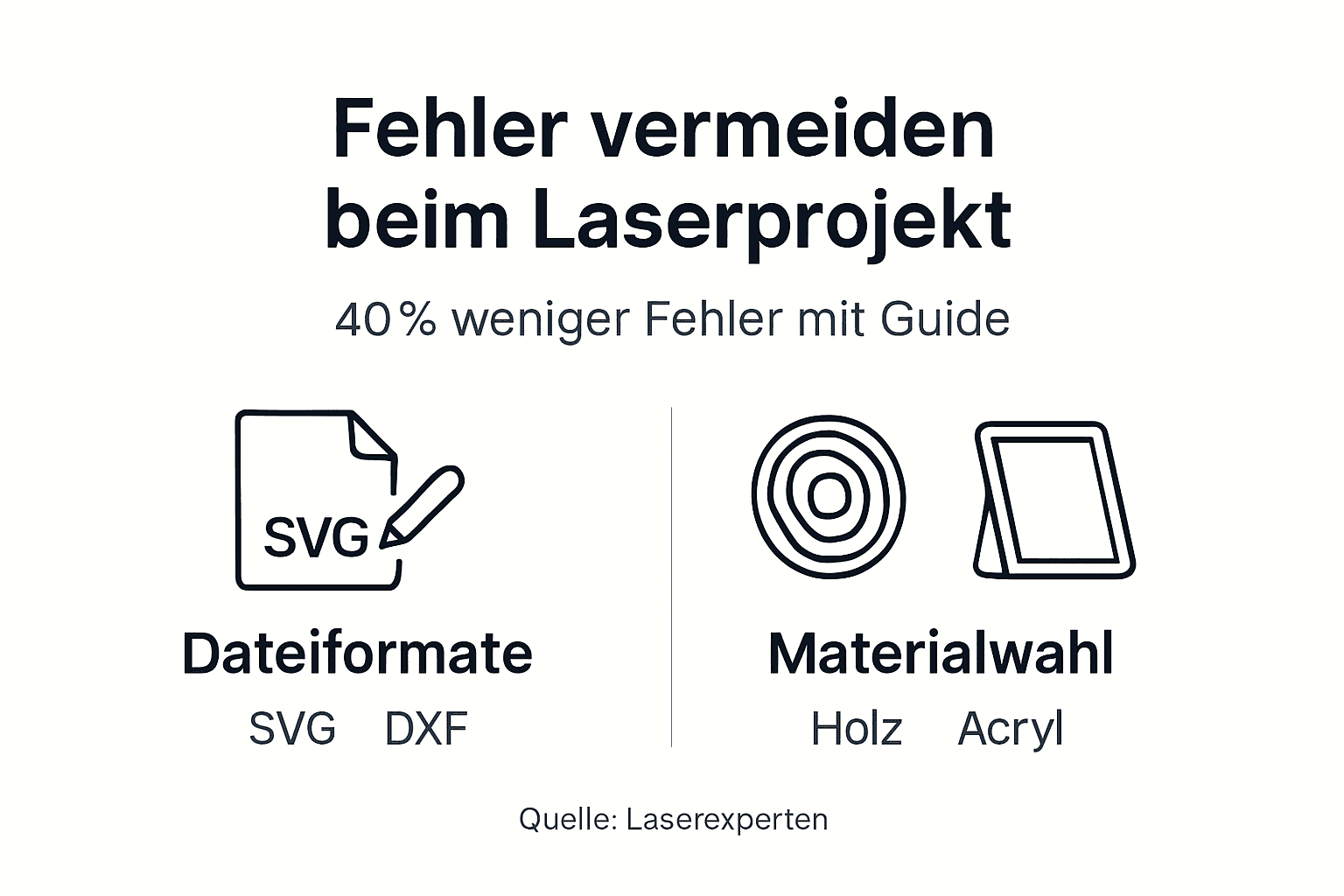 Infografik: Typische Fehler bei der Laserfertigung vermeiden