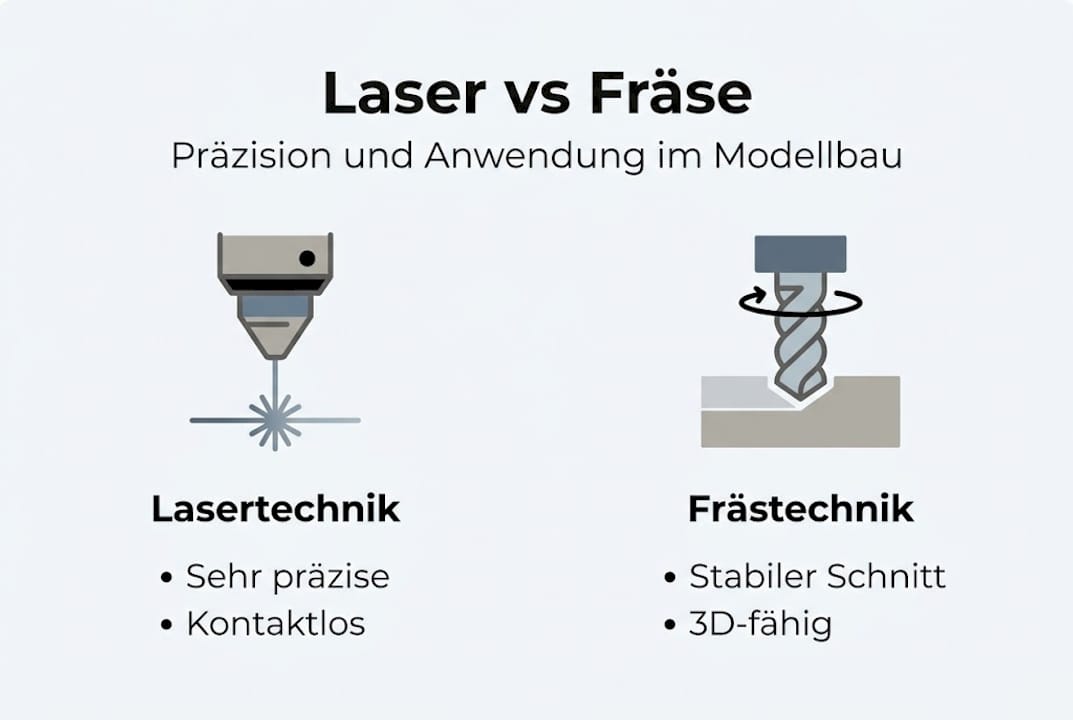Übersicht: Moderne Laser- und Frästechniken im Modellbau