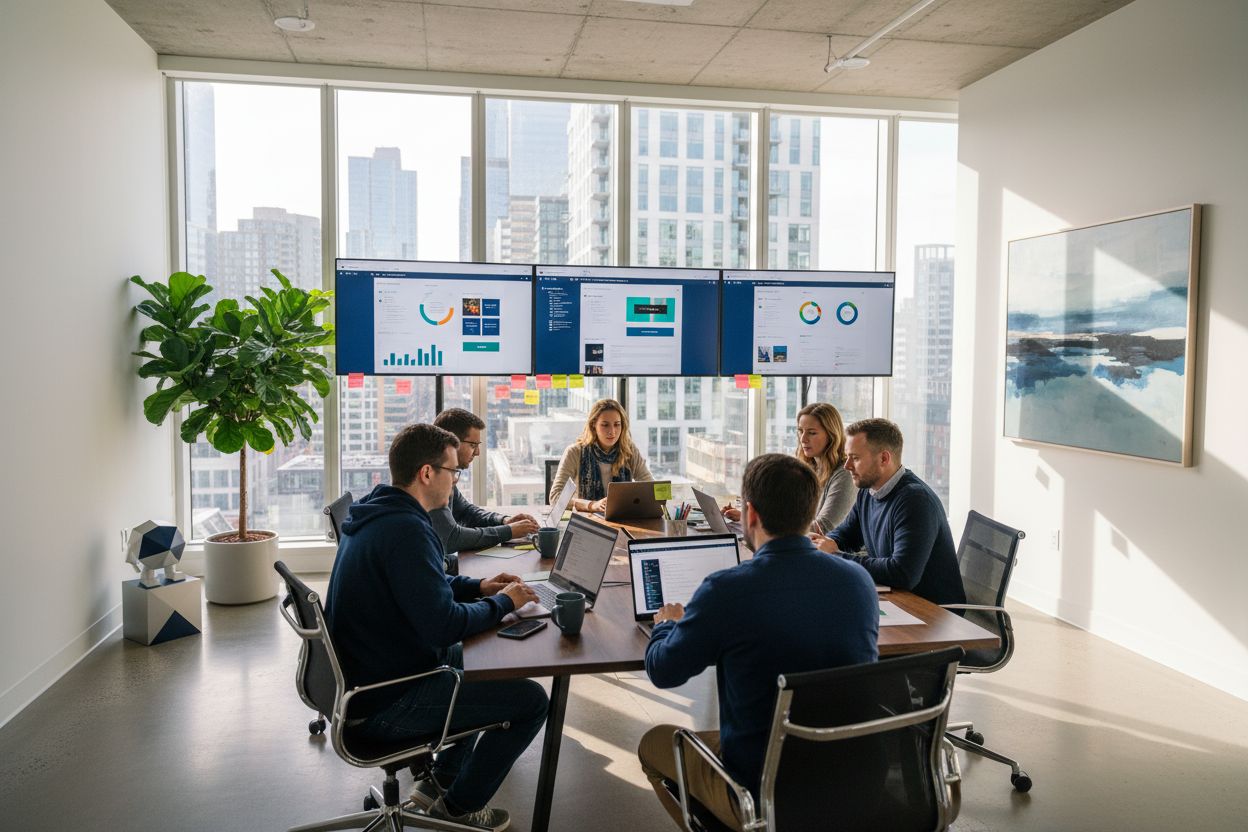 webshop ontwikkeling team kantoor