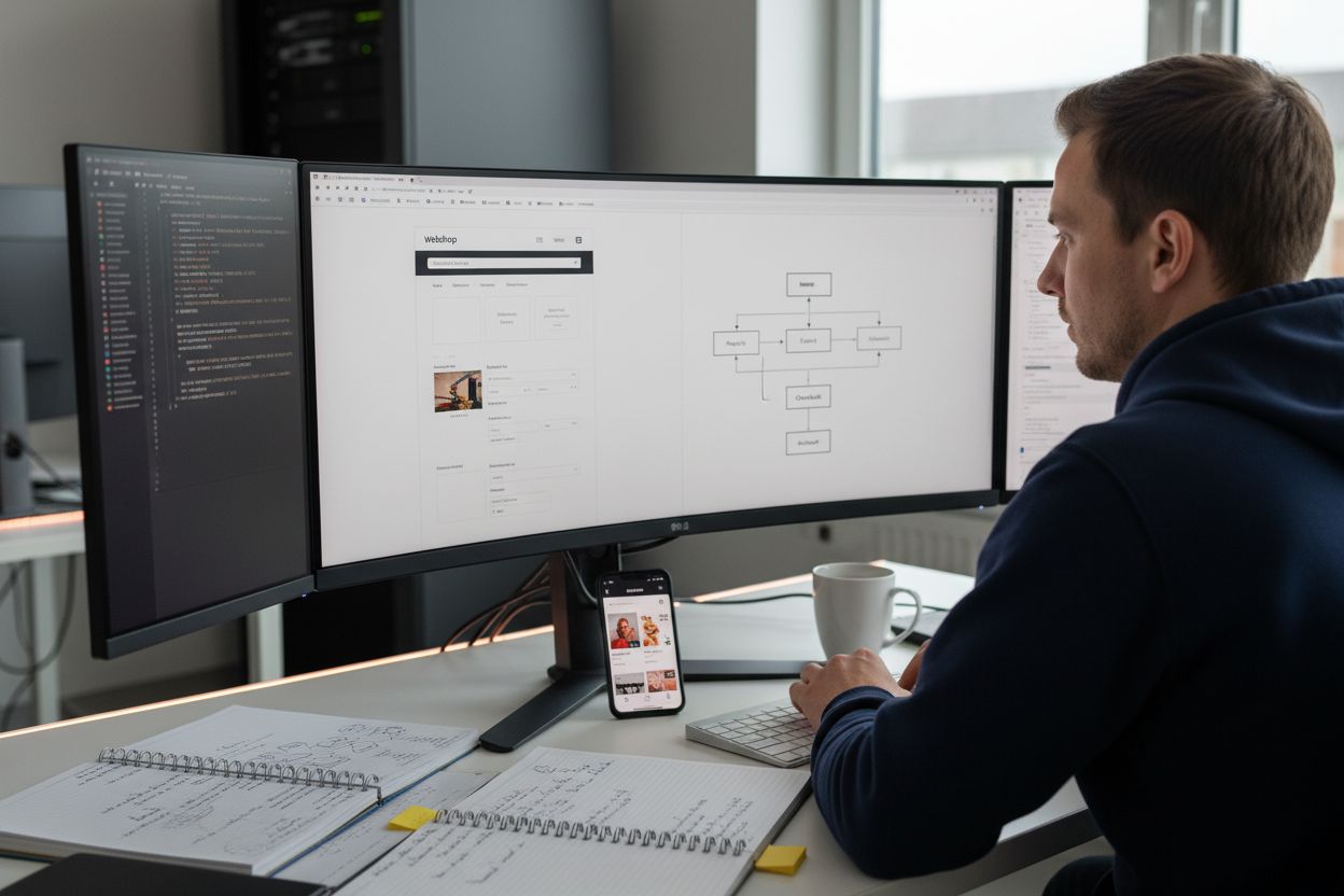 webshop backend ontwikkeling