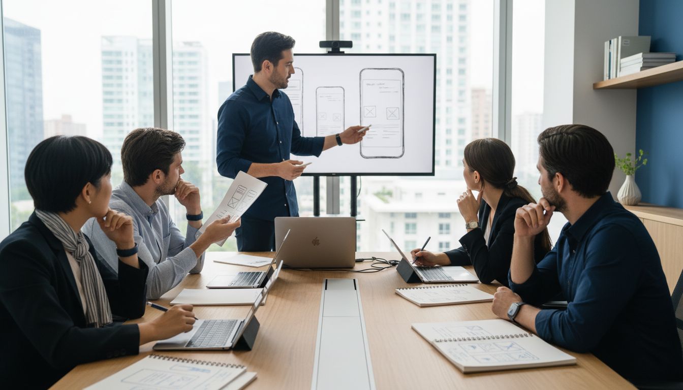 mobiele app brainstorm team