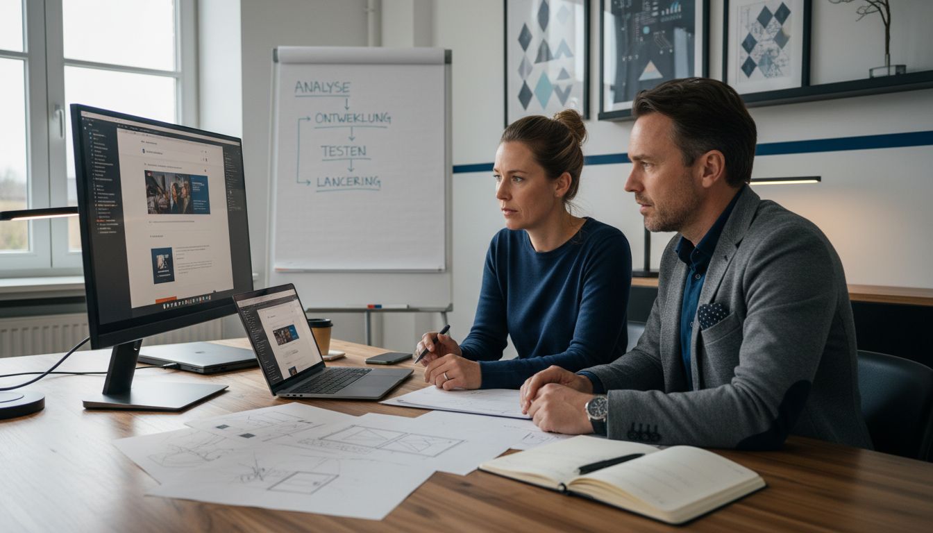 professionele webdeveloper kantoor