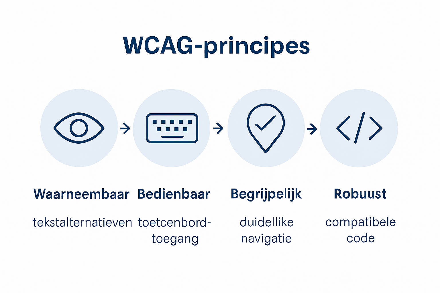 Infographic WCAG guidelines summary