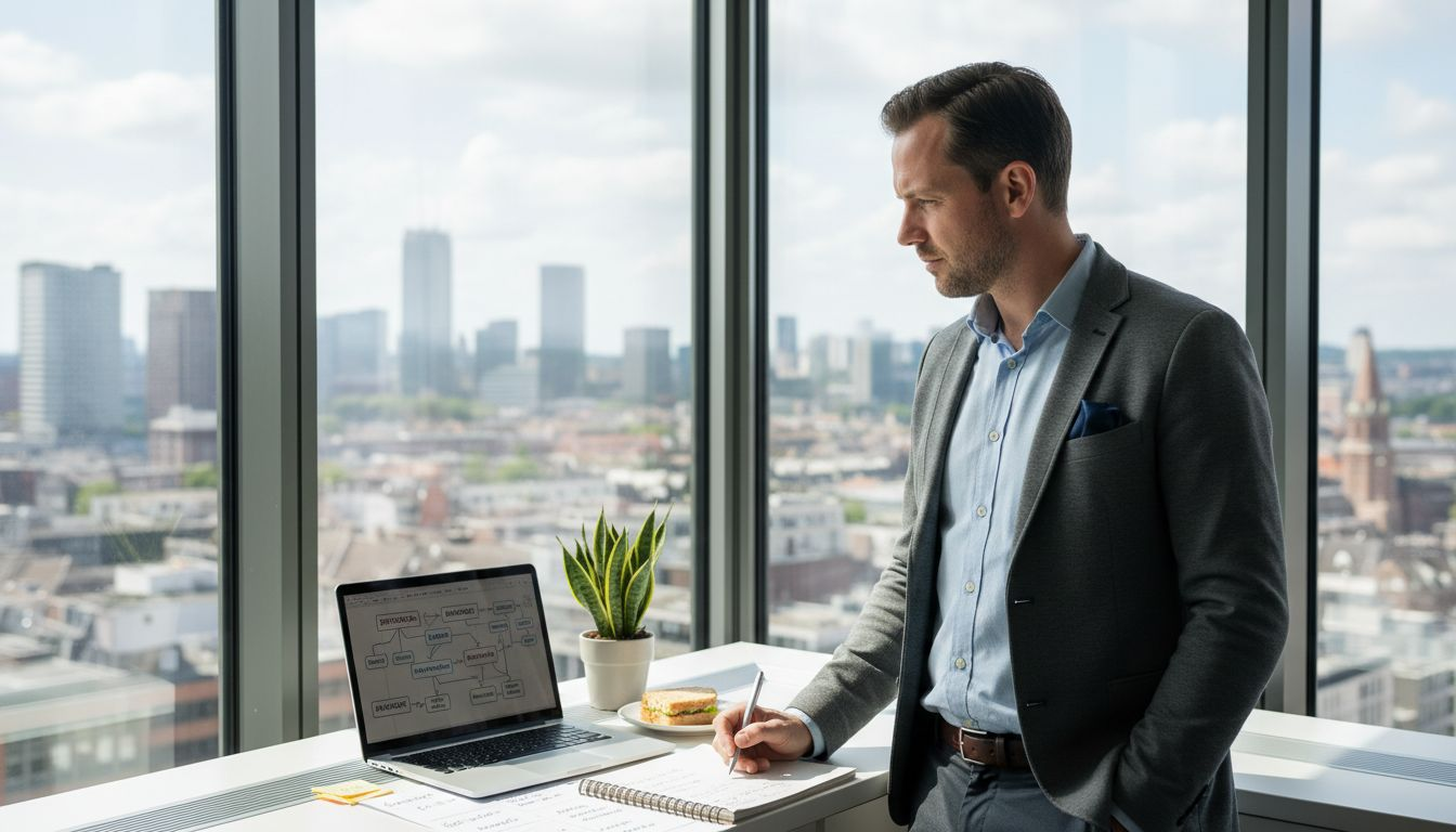 Als business strateeg werk ik aan een digitale strategie.