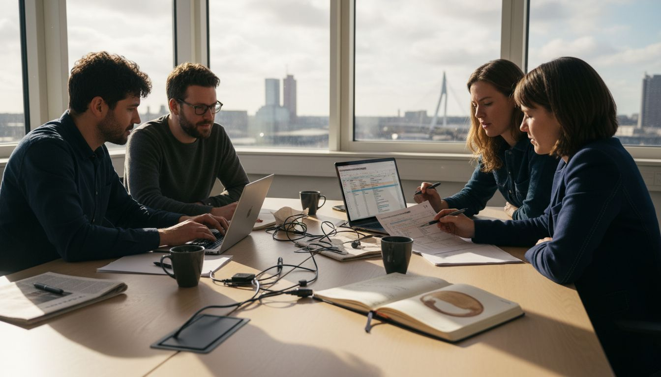 Het IT-team bereidt de overstap naar een nieuwe website voor.