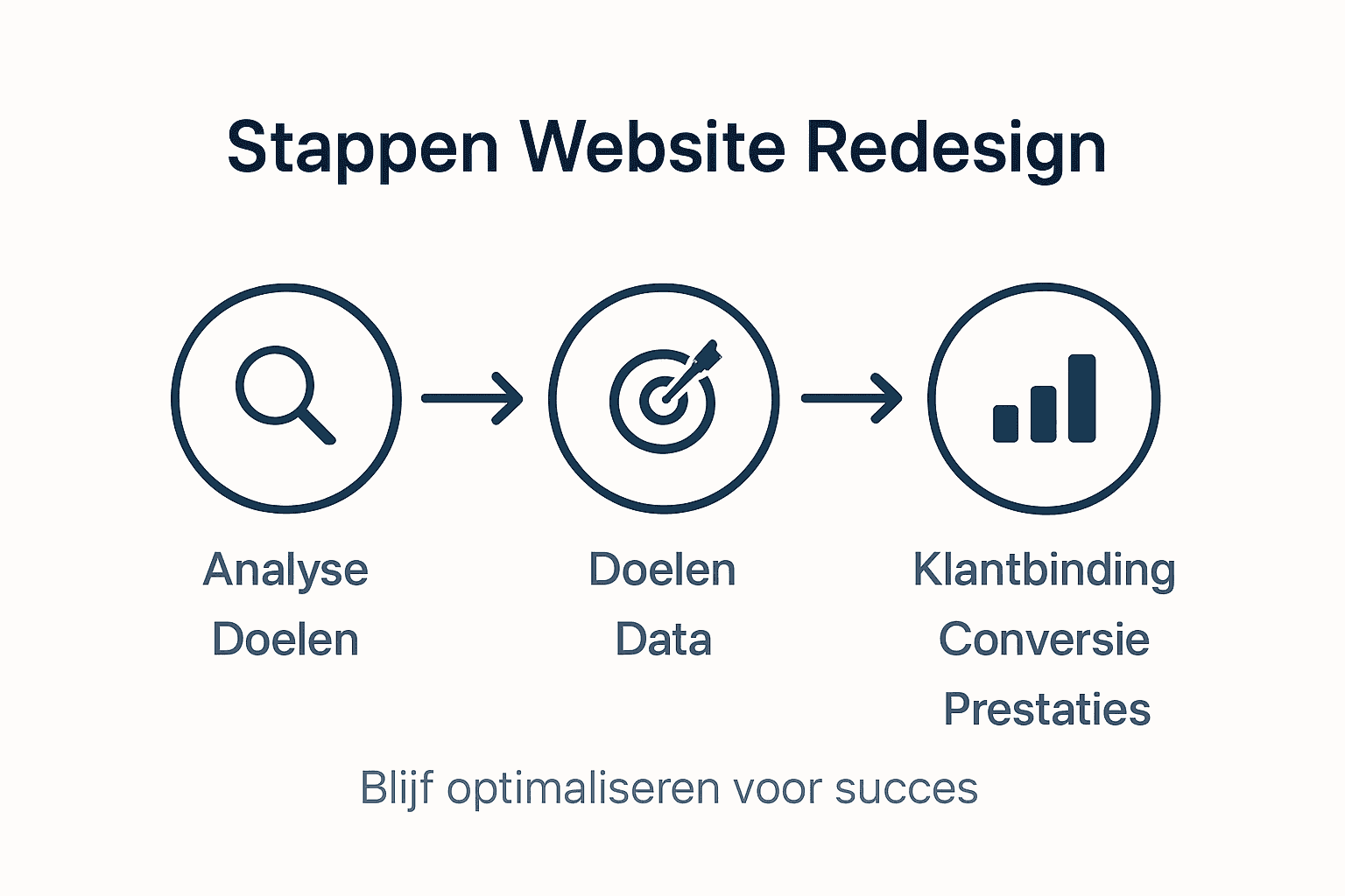 Infographic: zo pak je een website redesign stap voor stap aan