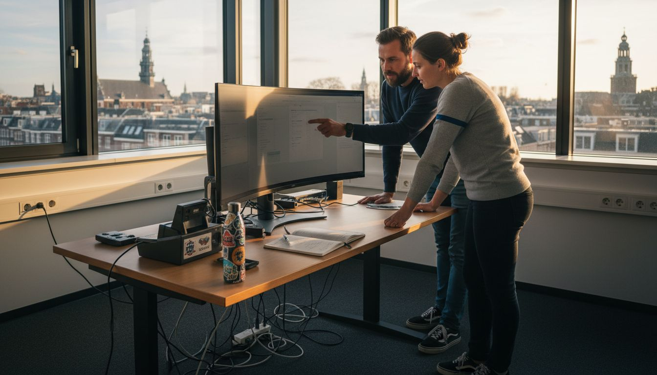 Twee IT-professionals zetten zich in voor digitale toepassingen die voor iedereen toegankelijk zijn.