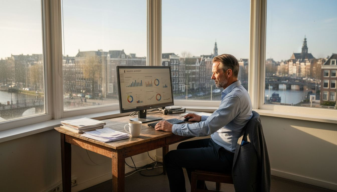 Ondernemer in het mkb geeft zijn kantoor een digitale boost