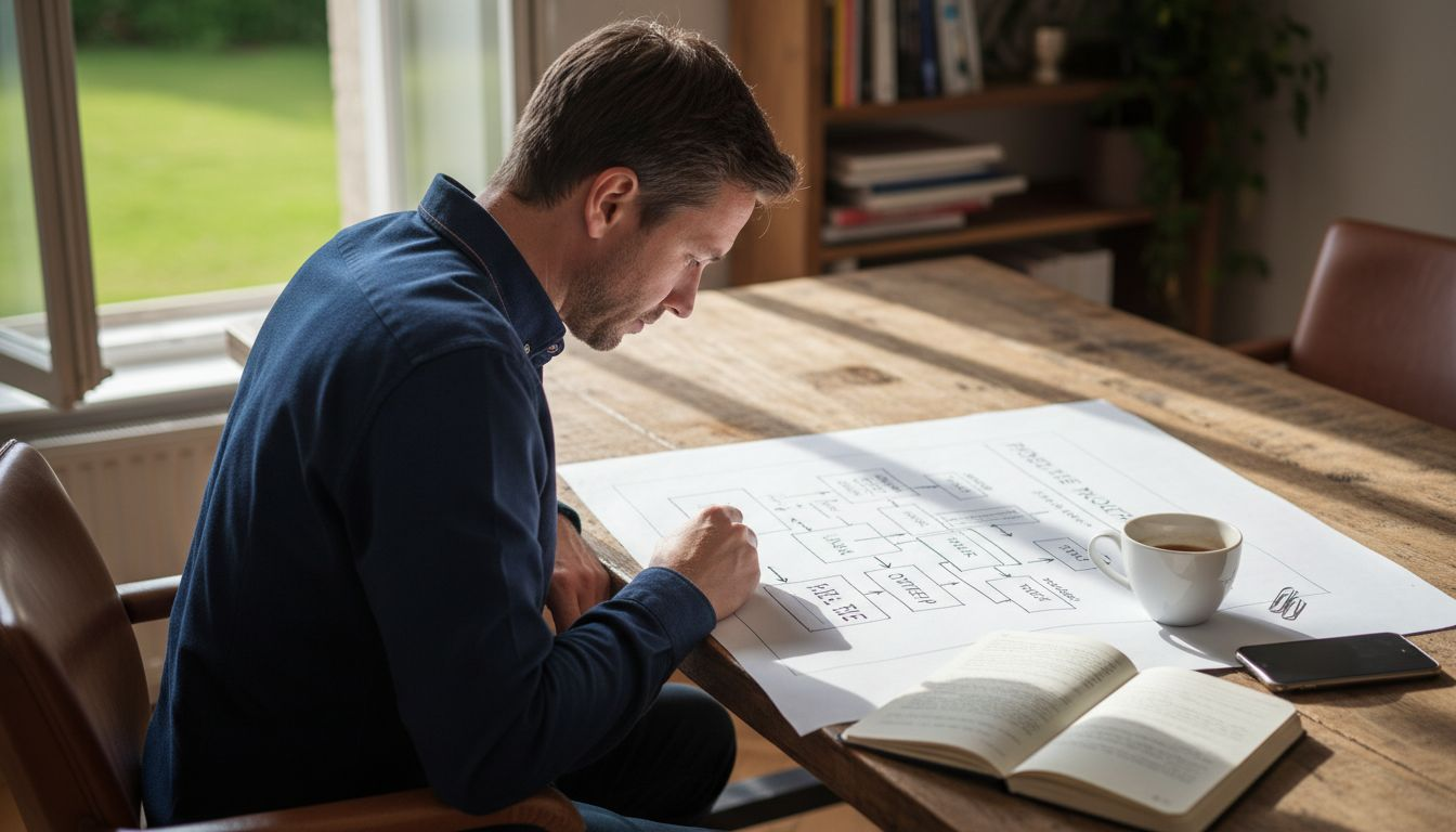 Man organiseert gebruikersonderzoek op kantoor