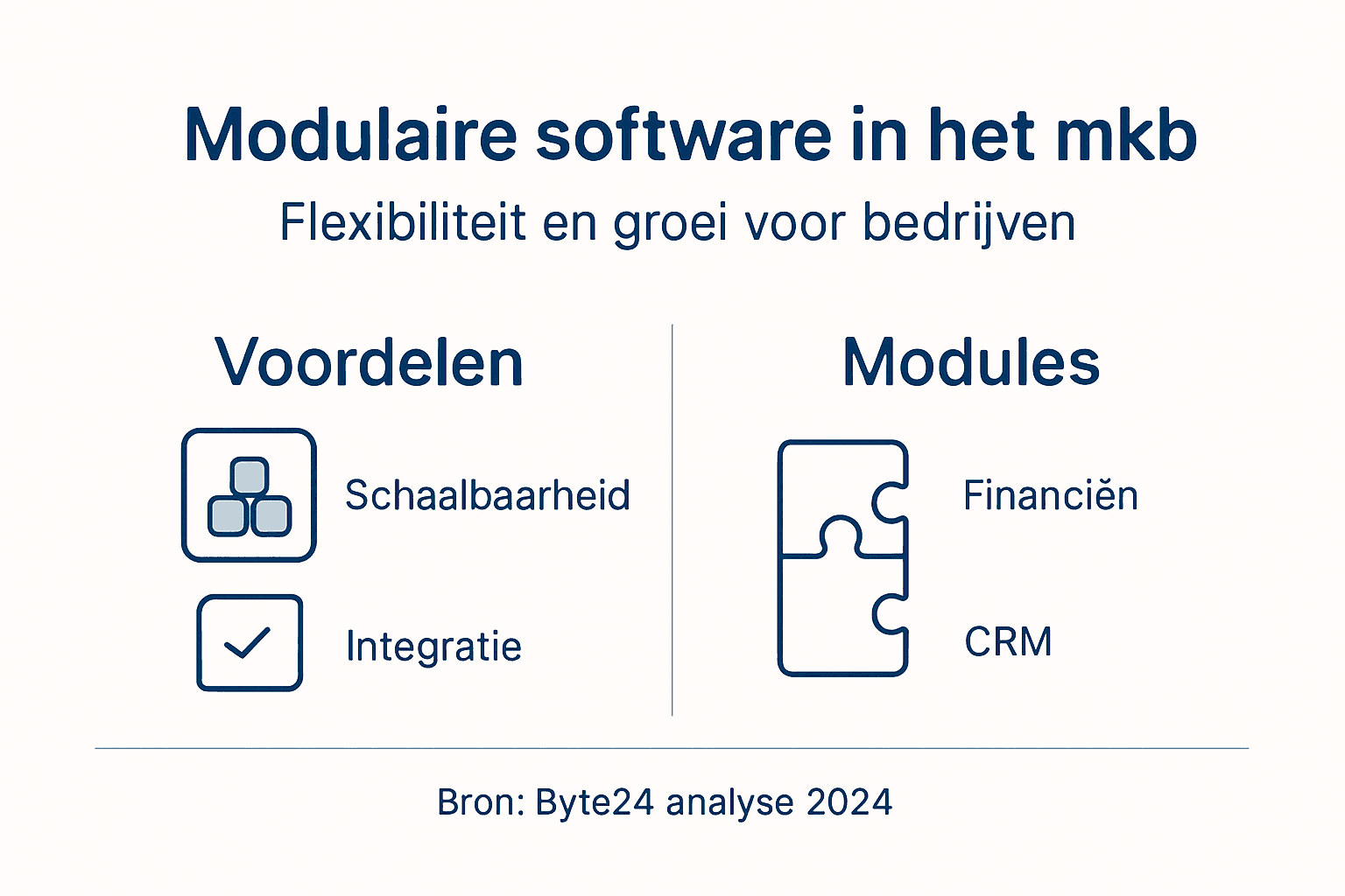 Infographic: De voordelen van modulaire software voor het mkb