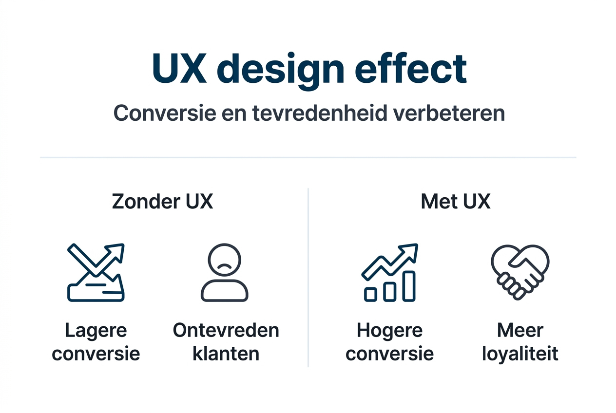 Infographic: hoe een sterke UX bijdraagt aan hogere conversie en klanttevredenheid